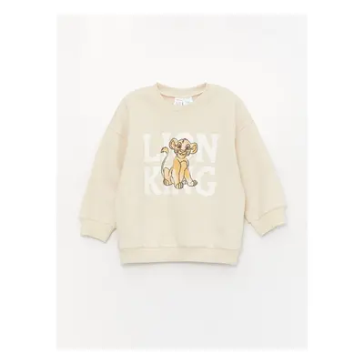 LC Waikiki Crew Neck Long Sleeve Lion King Printed Baby Boy Sweatshirt