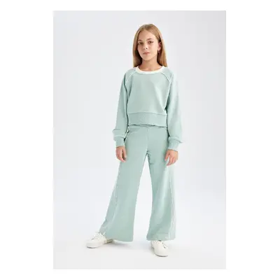 DEFACTO Girl Sweatshirt Tracksuit Bottom 2-Piece Set