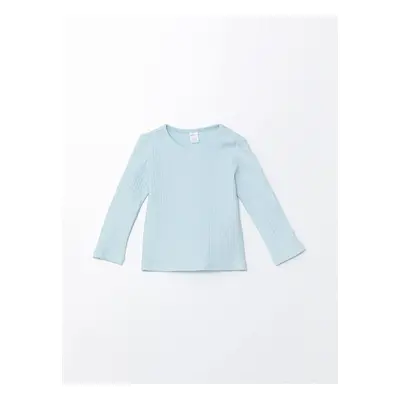 LC Waikiki Crew Neck Long Sleeve Basic Baby Girl T-Shirt