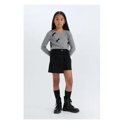 DEFACTO Girl's Gabardine Shorts Skirt