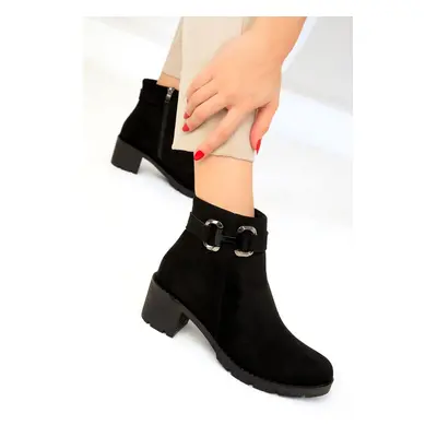 Soho Black Suede Women's Boots & Bootie