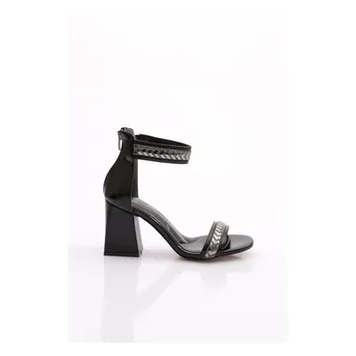 DGN Women's Ankle Strap Heeled Shoes