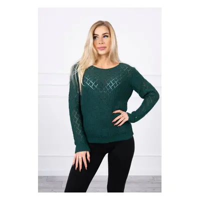 Openwork sweater green