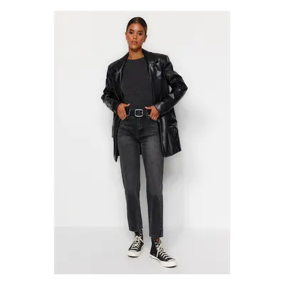 Trendyol Black High Waist Mom Jeans