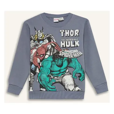 DEFACTO Boy Marvel Comics Crew Neck Sweatshirt