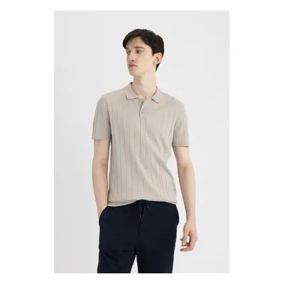 DEFACTO Slim Fit Short Sleeve Knitwear Polo T-Shirt