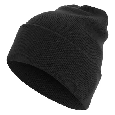 Basic Flap Long Version Beanie Black