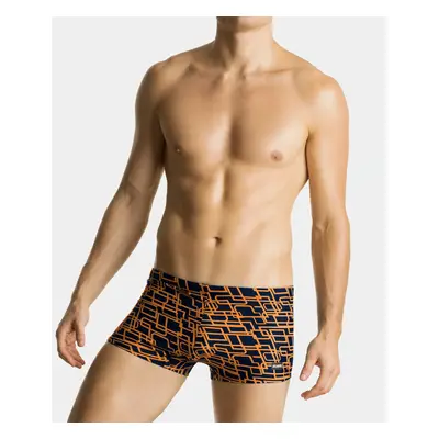 Men's Swim Shorts ATLANTIC - Dark Blue/Orange