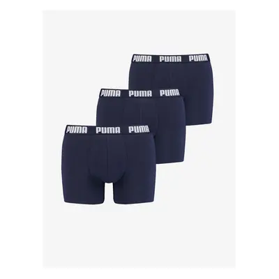 3PACK men's boxers Puma blue