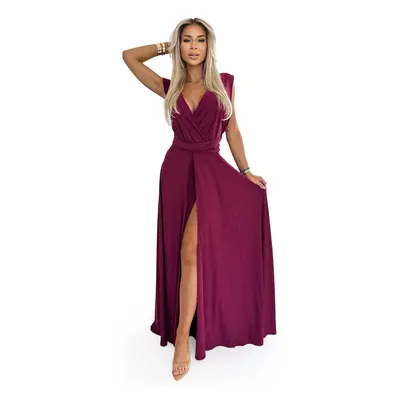 Women's elegant long dress tied in many ways Numoco