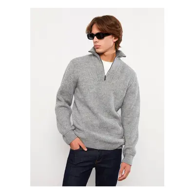 LC Waikiki High Collar Long Sleeve Men's Knitwear Sweater