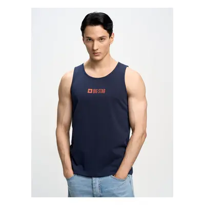 Big Star Man's Singlet T-shirt Blue