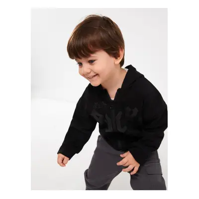 LC Waikiki Hooded Long Sleeve Printed Baby Boy Zipper Sweatshirt