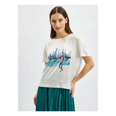 Orsay White Womens T-Shirt - Women