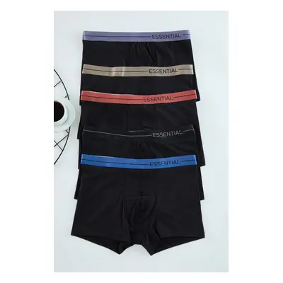 Trendyol Pack Patterned/Plain Pack Boxers