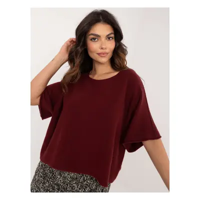 Burgundy oversize sweater