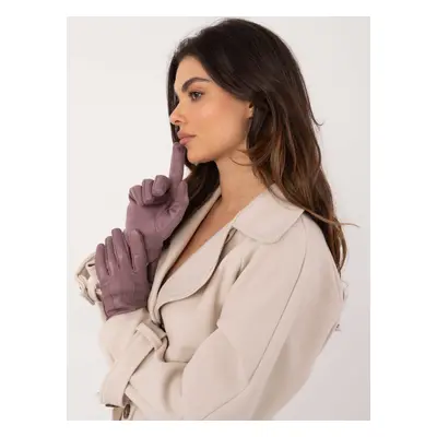 Purple elegant gloves