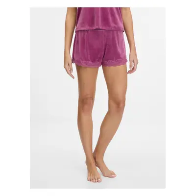 Pink women's suede pajama shorts ORSAY - Women's