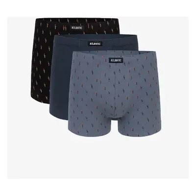 Boxer shorts Atlantic 3MH-025 A'3 S-3XL gray-graphite-black