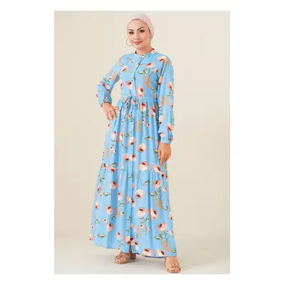 Bigdart Large Collar Dress - Light Blue