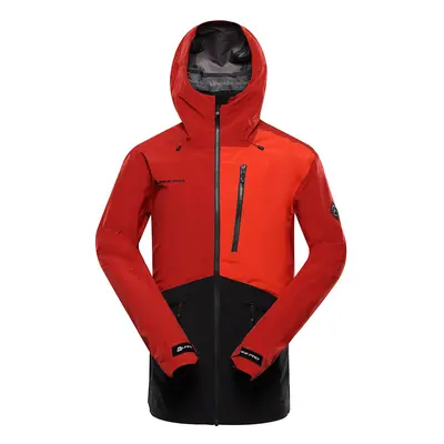 Men's jacket with ptx membrane ALPINE PRO ZARR lava falls