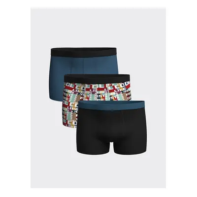 LC Waikiki Standard Mold Flexible Fabric Men's Boxer 3-Piece