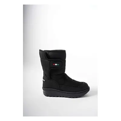 Riccon Ealgeth Kids Velcro Snow Boots Black