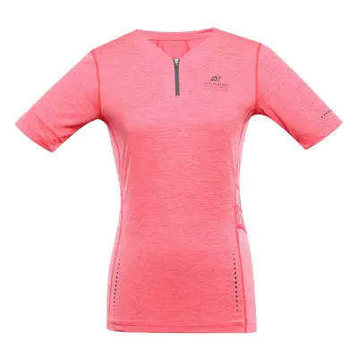 Women's quick-drying T-shirt ALPINE PRO GERETA neon salmon