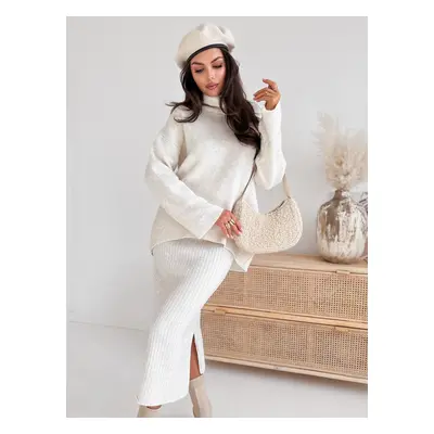 Women's knitted set DELIGHT ecru Dstreet