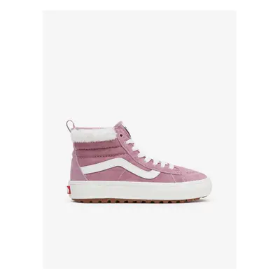 Pink Women's Ankle Leather Sneakers VANS - Women