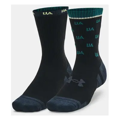 Under Armour Perf Cotton Nov 2pk Mid Socks