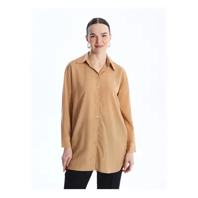 LC Waikiki Plain Long Sleeve Oversize Women's Shirt Tunic