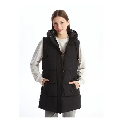 LC Waikiki Lw - Women's Hooded Plain Puffer Vest