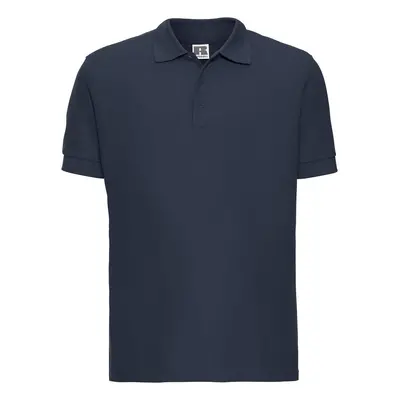 Men's navy blue cotton polo shirt Ultimate Russell