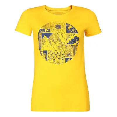 Women's organic cotton t-shirt ALPINE PRO ECCA spectra yellow variant pb