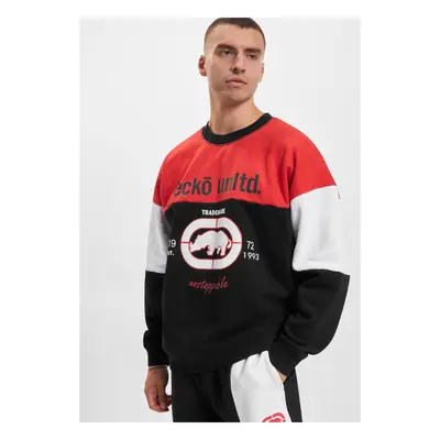 Men's hoodless sweatshirt Ecko Unltd. black/red/white