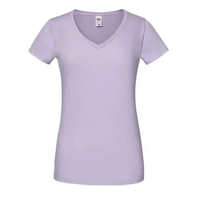 Lavender Women's T-shirt Iconic Vneck Fruit of the Loom