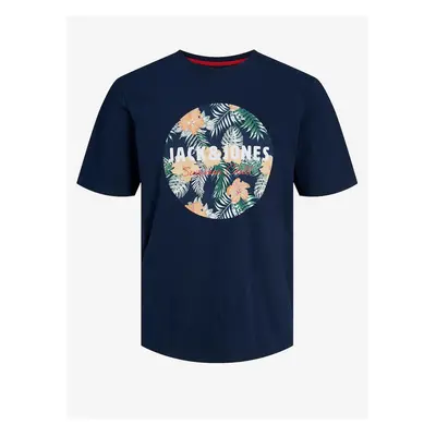 Dark blue men's T-shirt Jack & Jones Chill