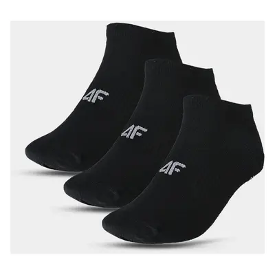 Women's Casual Ankle Socks (3 Pack) 4F - Black