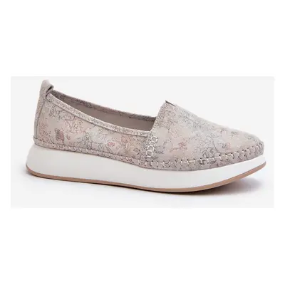 Women's leather espadrilles on the multi-colored Chorisa platform