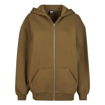 Women's summer olive zip-up sweatshirt