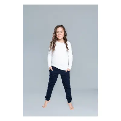 Girls' long sleeve T-shirt Tosia - white