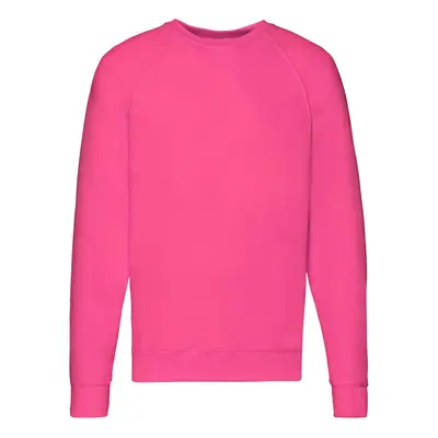 Biała bluza męska Lightweight Raglan Sweat Fruit of the Loom