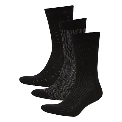 DEFACTO Men's Seamless 3-Piece Bamboo Long Socks C6679Axns