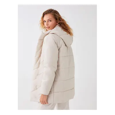 LC Waikiki Women's Hooded Plain Puffer Coat