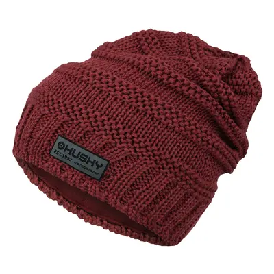 Women's merino hat HUSKY Merhat burgundy