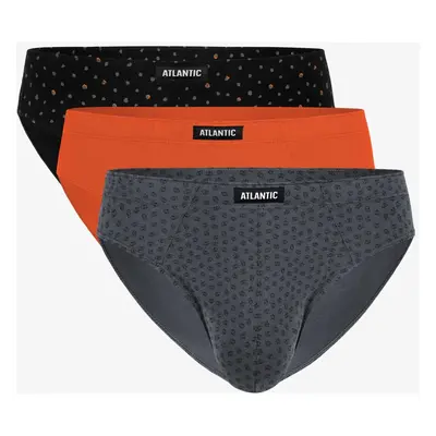 Briefs Atlantic 3MP-100 A'3 S-2XL gray-orange-black