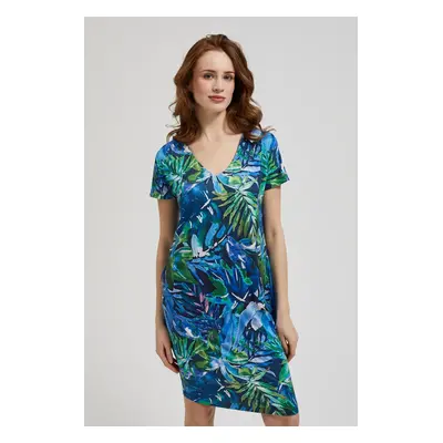 Women's patterned dress MOODO - multicolor