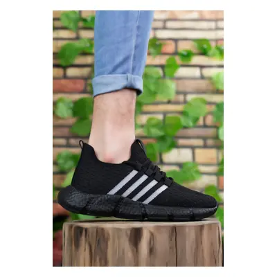 Riccon Unisex Black Sneakers