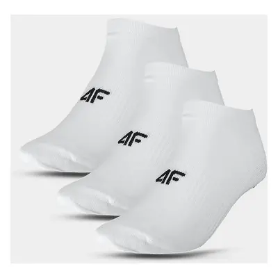 Women's Casual Ankle Socks (3 Pack) 4F - White